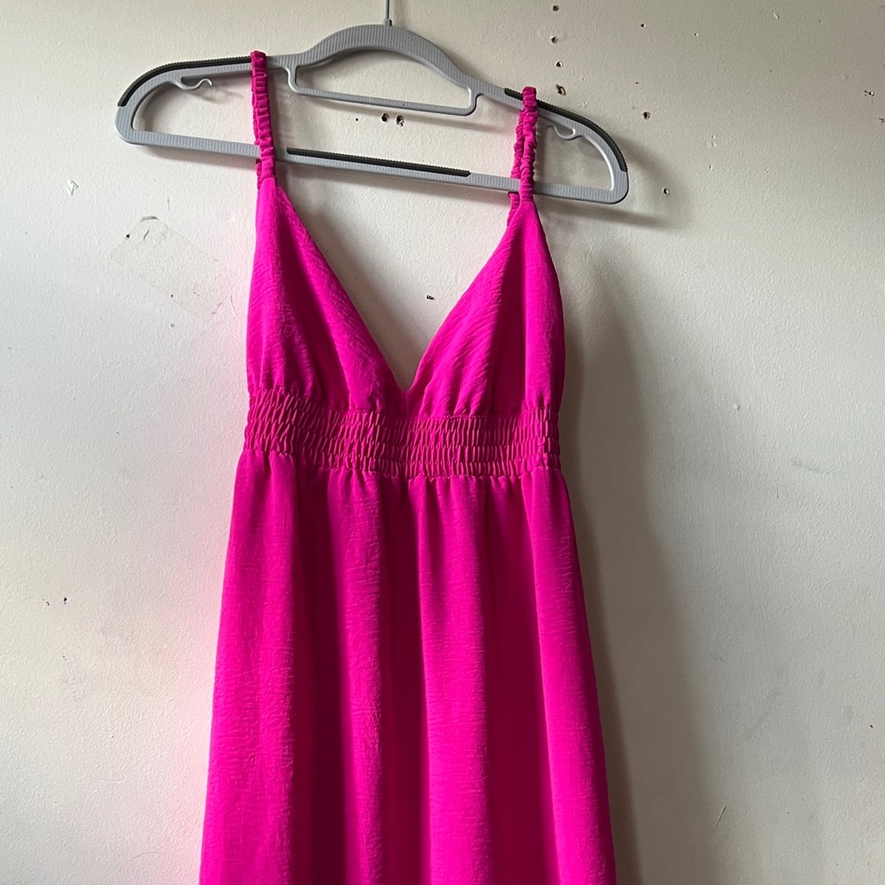 Vibrant Pink Sleeveless maxi Dress by Thirty/Thirty size XL